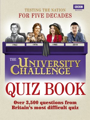 cover image of The University Challenge Quiz Book